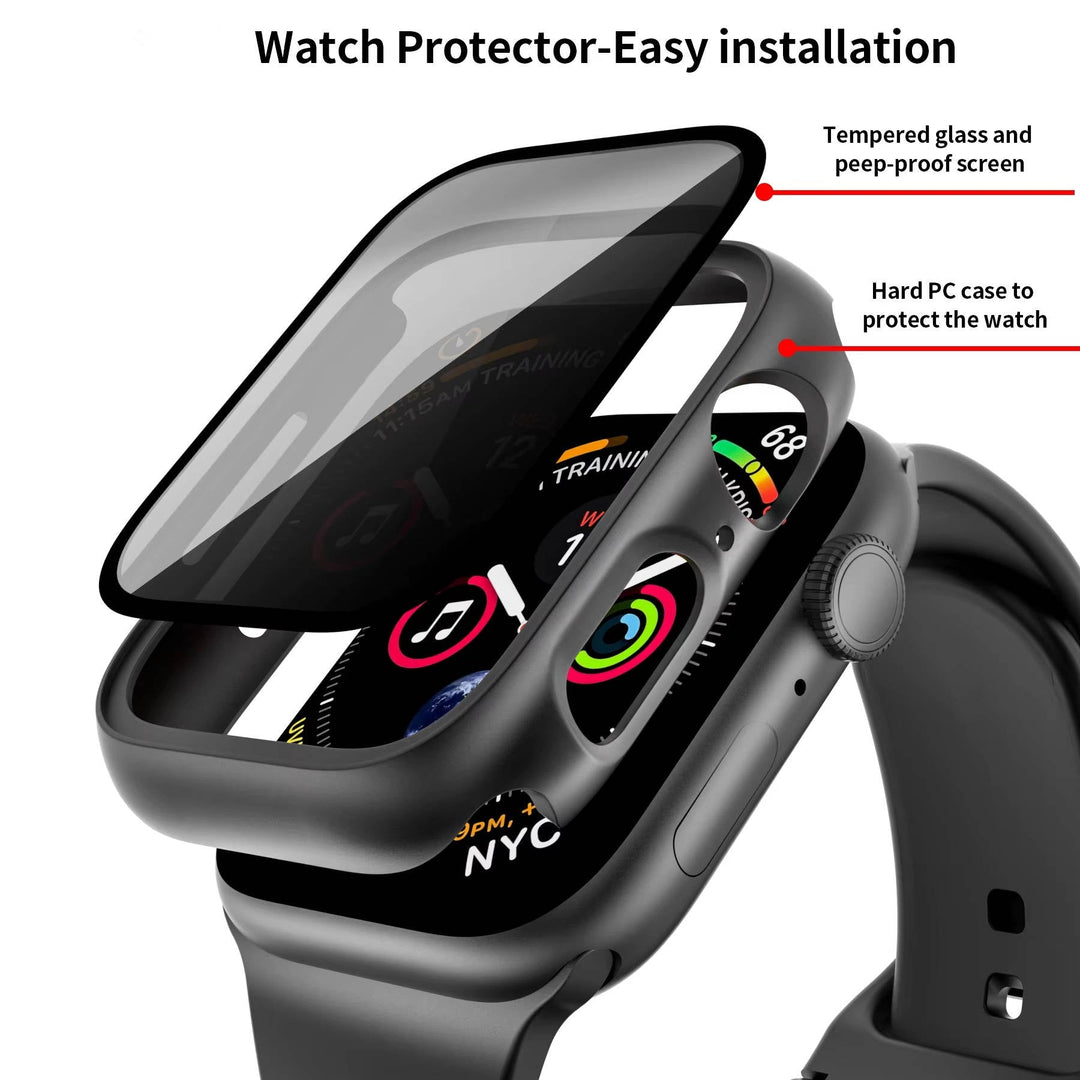 Privacy Screen Protector for Apple Watch and Ultra with Anti Peep Case