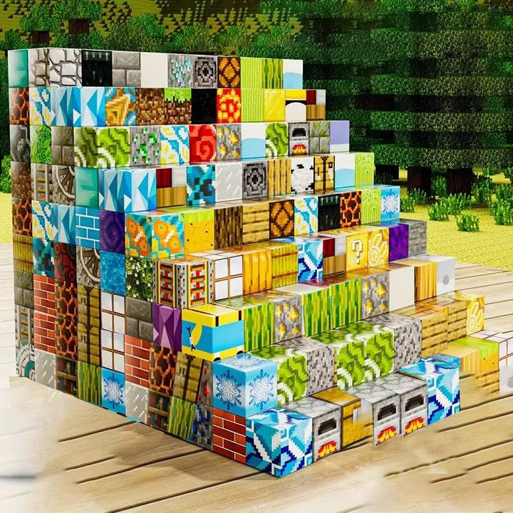 205pcs Magnetic Building Blocks with Storage Box and Figurines