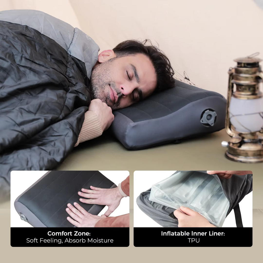 Inflatable Camping Pillow with Lightweight Portable Design