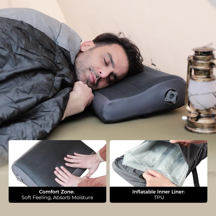 Inflatable Camping Pillow with Lightweight Portable Design