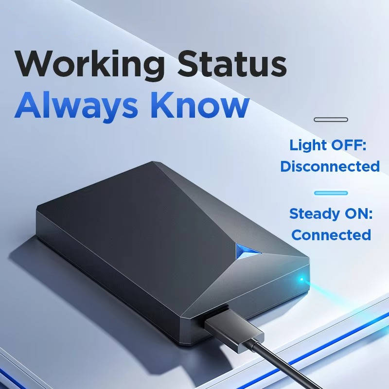Portable External Hard Drive 2.5 Inch USB 3.0 High Speed HDD Storage for PC Mac Laptop 1TB 4TB
