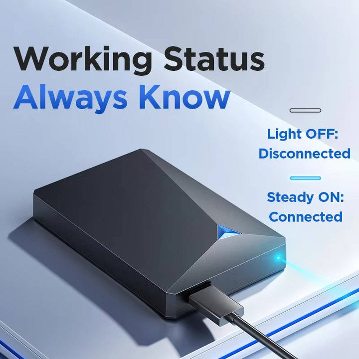 Portable External Hard Drive 2.5 Inch USB 3.0 High Speed HDD Storage for PC Mac Laptop 1TB 4TB