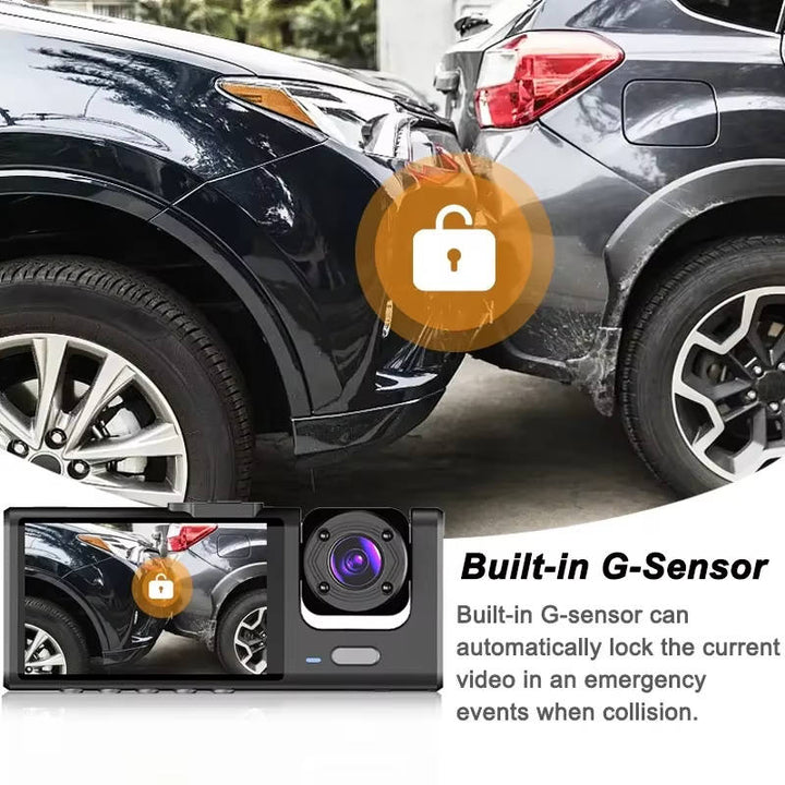 Car Dashcam Front and Rear with 2 Inch Display Screen, High Resolution, Parking Monitor