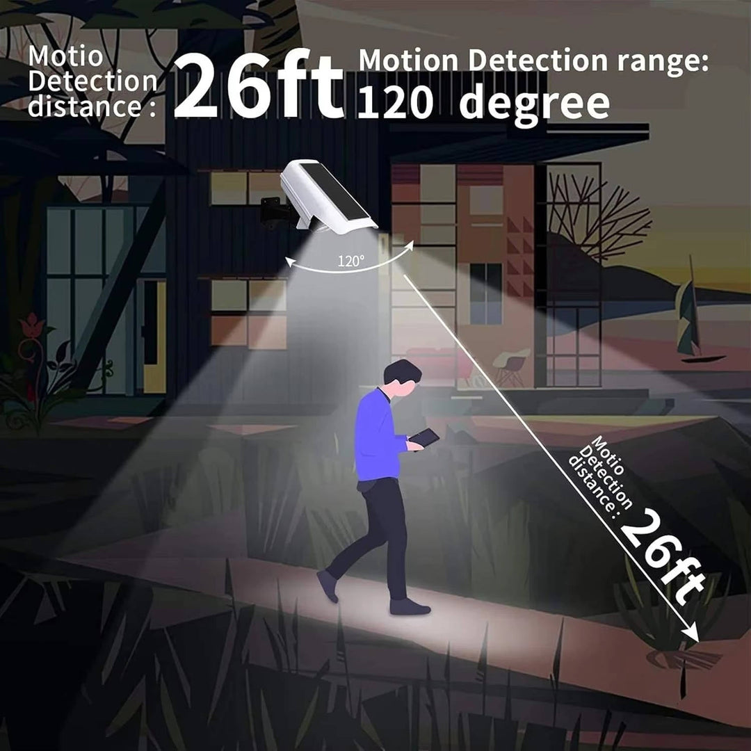 2000 Lumens Solar Motion Sensor Light Outdoor, 77 LED Security Floodlight, Wireless, 3 Modes, Waterproof, IP65