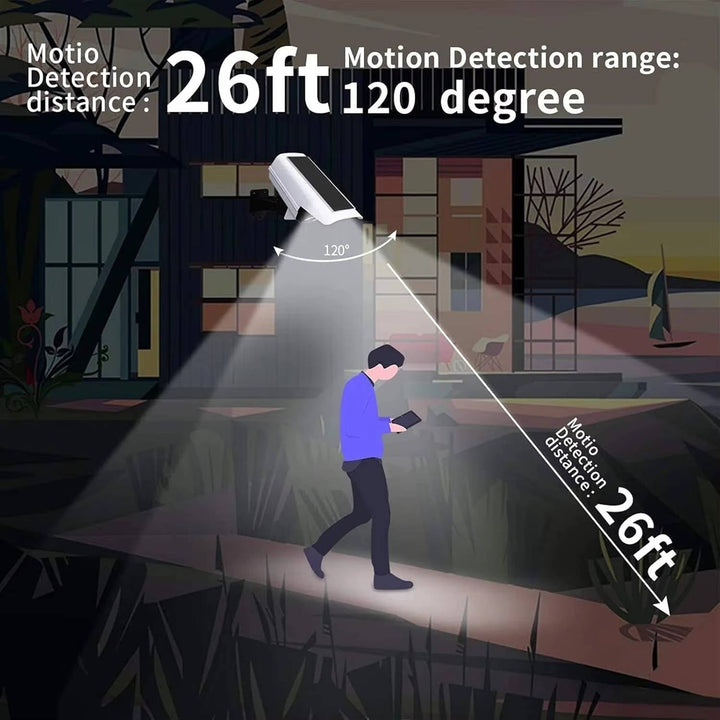 2000 Lumens Solar Motion Sensor Light Outdoor, 77 LED Security Floodlight, Wireless, 3 Modes, Waterproof, IP65