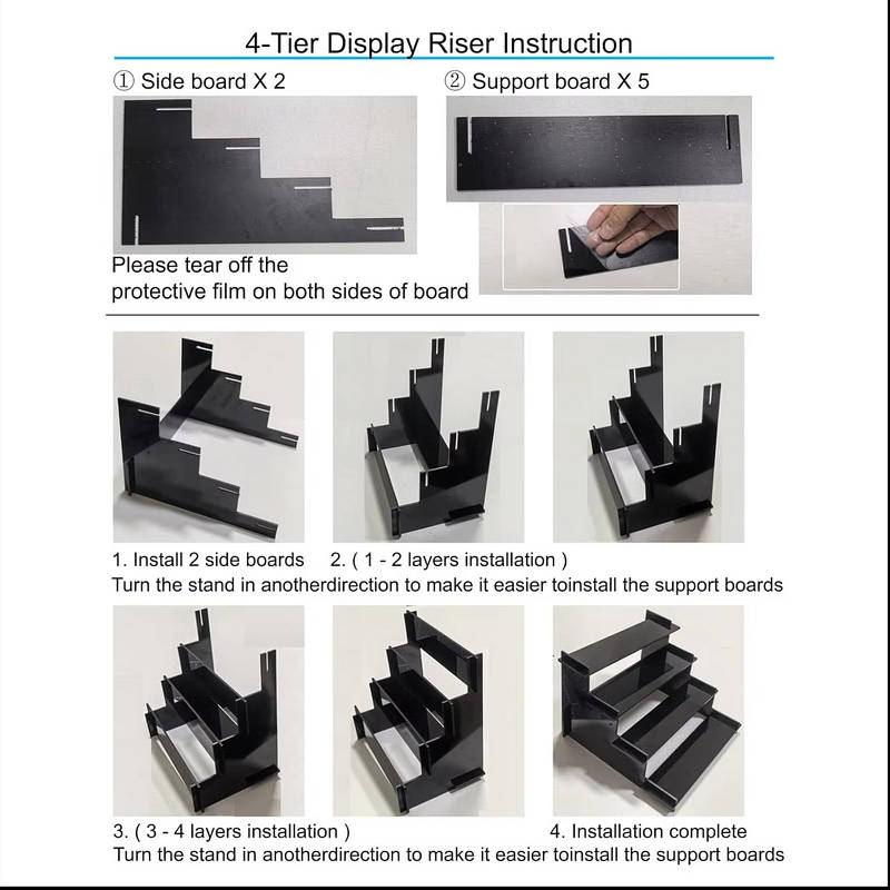 4 Tier Perfume Display Stand Organizer, Cologne Storage Shelf for Vanity, Bathroom, Countertop