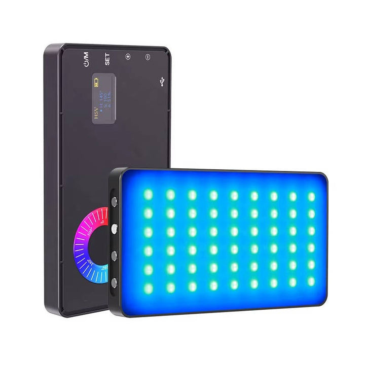 USB Rechargeable RGB Photography Light, Portable Camera Selfie Light for Live Streaming Vlogging with colour Changing Modes