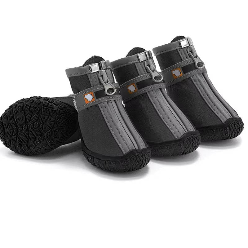 Non Slip Dog Shoes, Dog Paw Protection, Waterproof, Breathable, Outdoor, 4 Pack