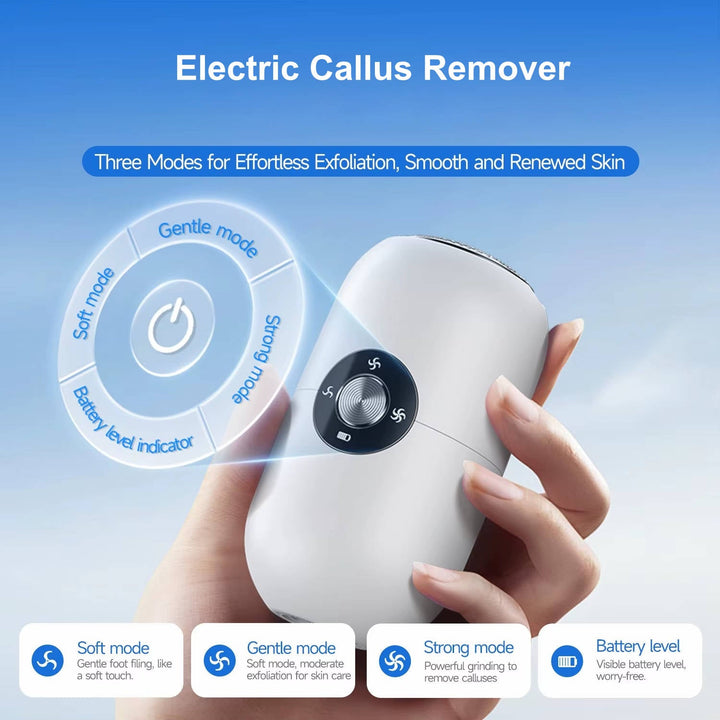 Electric Callus Remover, Rechargeable, Foot File Pedicure Tool, Adjustable Speed, Usb, Portable