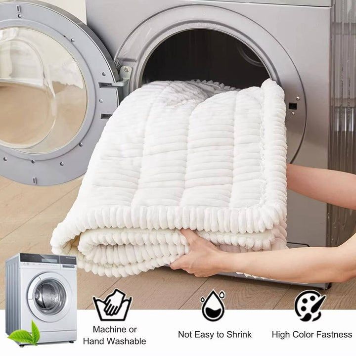 Non Slip Fuzzy Pet Couch Cover for 2-3 Cushion Sofa, Washable Soft Furniture Protector Slipcover