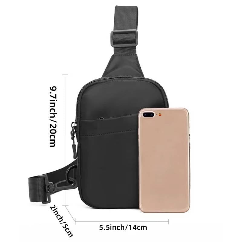 Mens Sling Bag Crossbody Small Chest Bag Lightweight Shoulder Bag