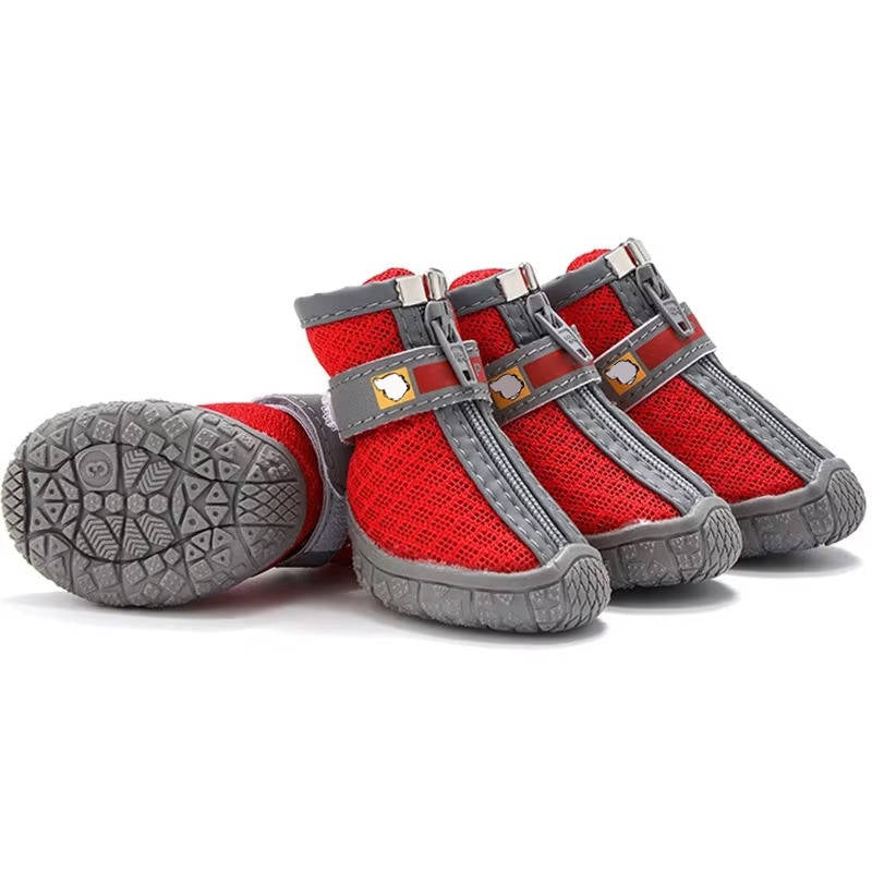 Non Slip Dog Shoes, Dog Paw Protection, Waterproof, Breathable, Outdoor, 4 Pack