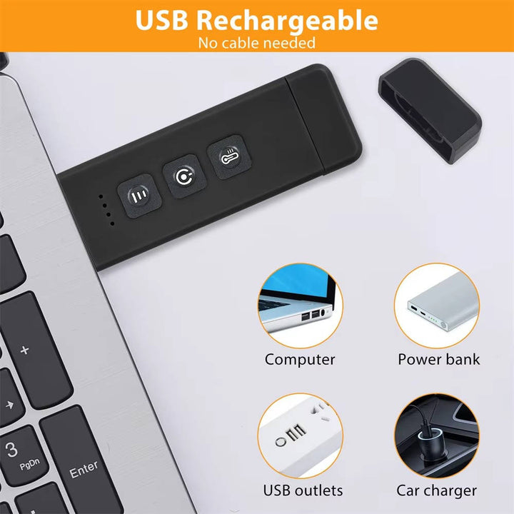 Clip On Book Light USB Rechargeable with Timer Mini LED Reading Lamp Portable