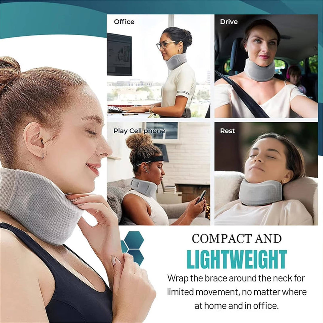 Neck Brace for Sleeping with Replacement Cover, Soft Foam