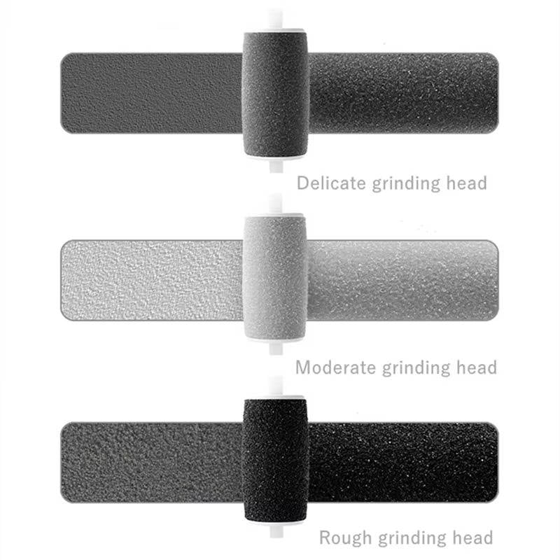 Professional Electric Foot Scrubber and Callus Remover, USB Rechargeable Foot File with 3 Grinding Heads, LED Light and Dual Speed