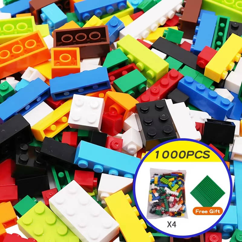 Building Blocks 1000 PCS Bulk Set Classic Bricks Toy for Kids Ages 6 and up