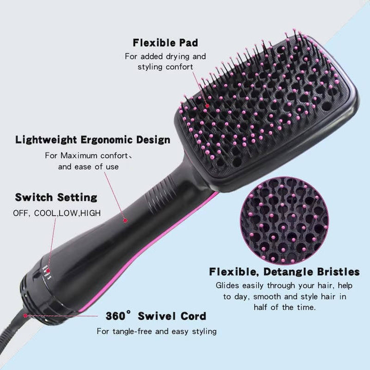 Hair Blow Dryer Brush with 3 Temperature Control