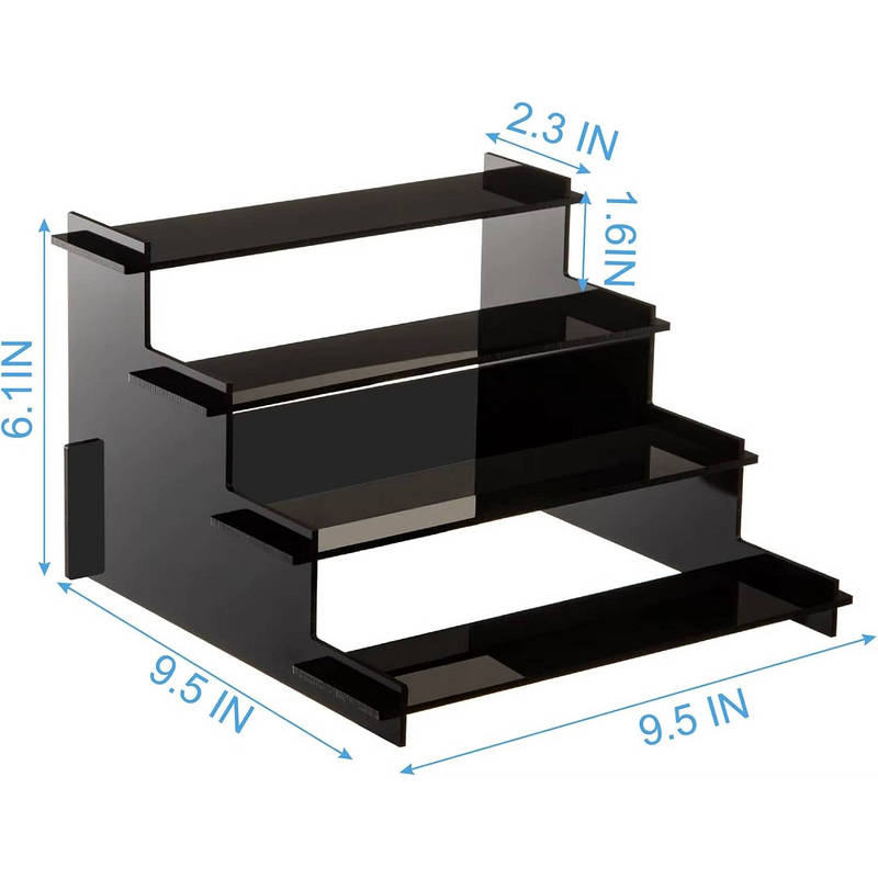 4 Tier Perfume Display Stand Organizer, Cologne Storage Shelf for Vanity, Bathroom, Countertop