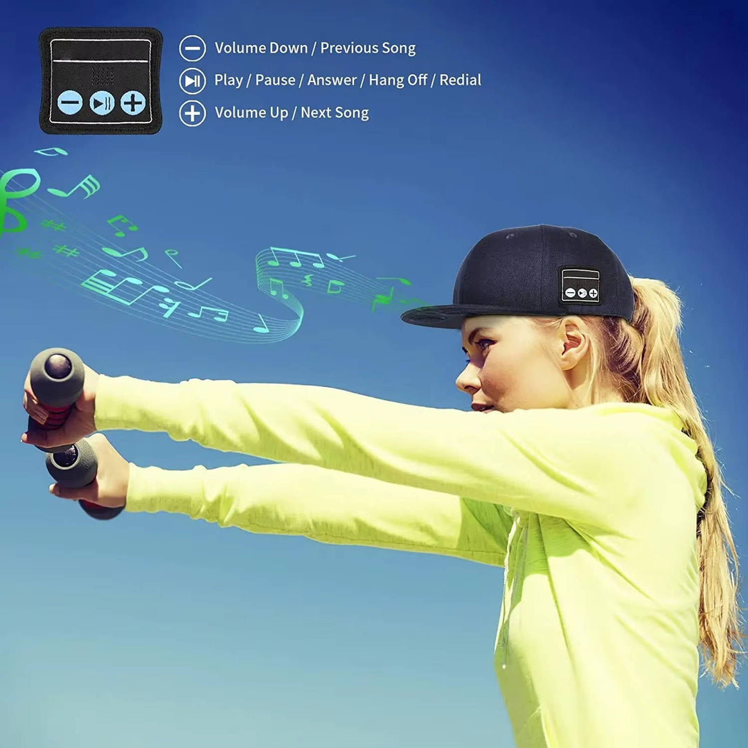 Wireless Bluetooth Baseball Cap with Speaker, Bluetooth Hat, for Music and Calling