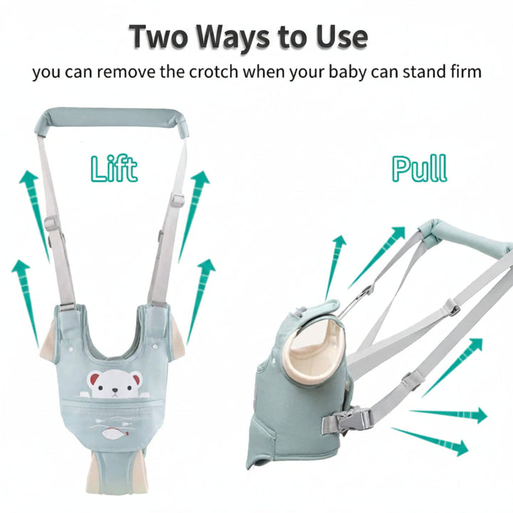 Baby Walking Harness, Adjustable Toddler Walker Assistant Belt with Detachable Crotch Support for 9 to 24 Months