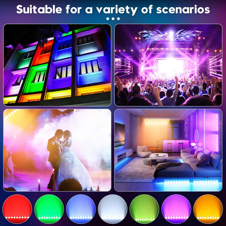 LED Wash Light Bar 36W RGBW Stage DJ Party Light DMX Wall Washer Uplighting