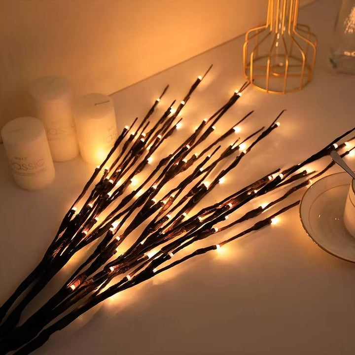 3 Pack USB Powered Prelit Twig Lights, 60 LED Decorative Branch Lights for Vases and Indoor Home Decor (Warm Glow)