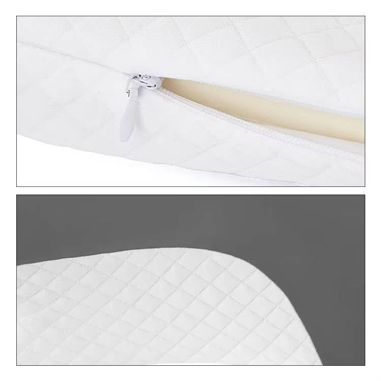 Cervical Memory Foam Neck Pillow, Ergonomic Cooling Support for Side and Back Sleepers with Adjustable Ice Silk Case
