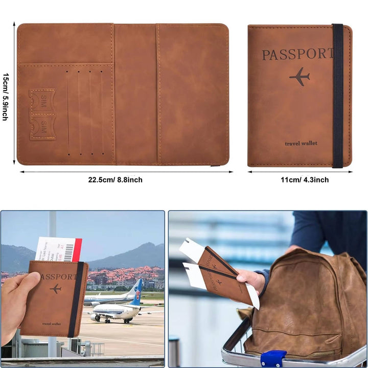 Passport Holder for Travel, Passport Wallet for Men and Women