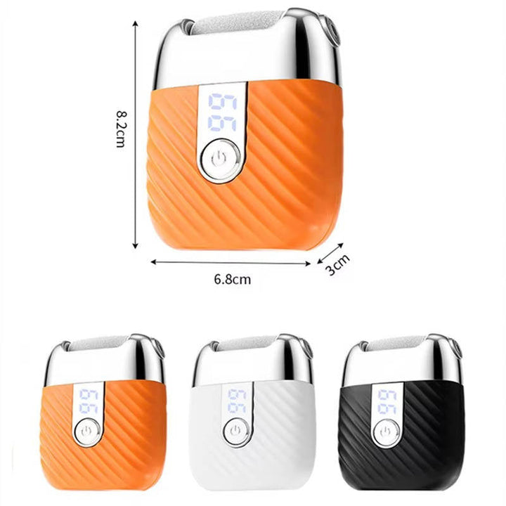 Professional Electric Foot Scrubber and Callus Remover, USB Rechargeable Foot File with 3 Grinding Heads, LED Light and Dual Speed