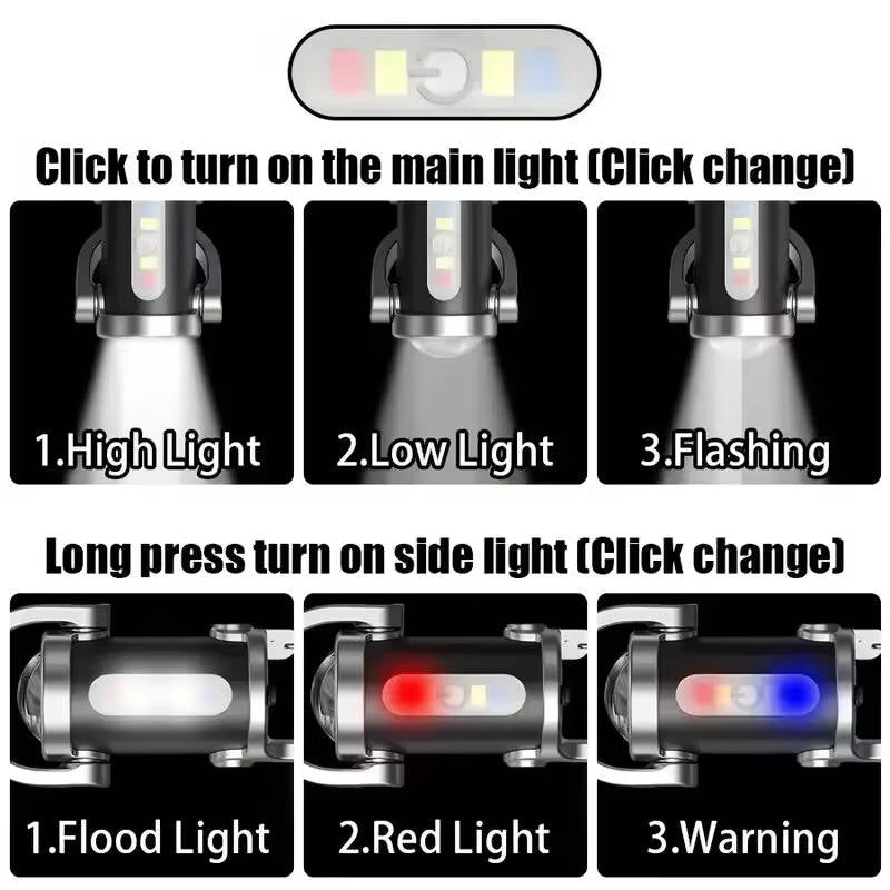 Rechargeable Keychain Flashlight, Work Light