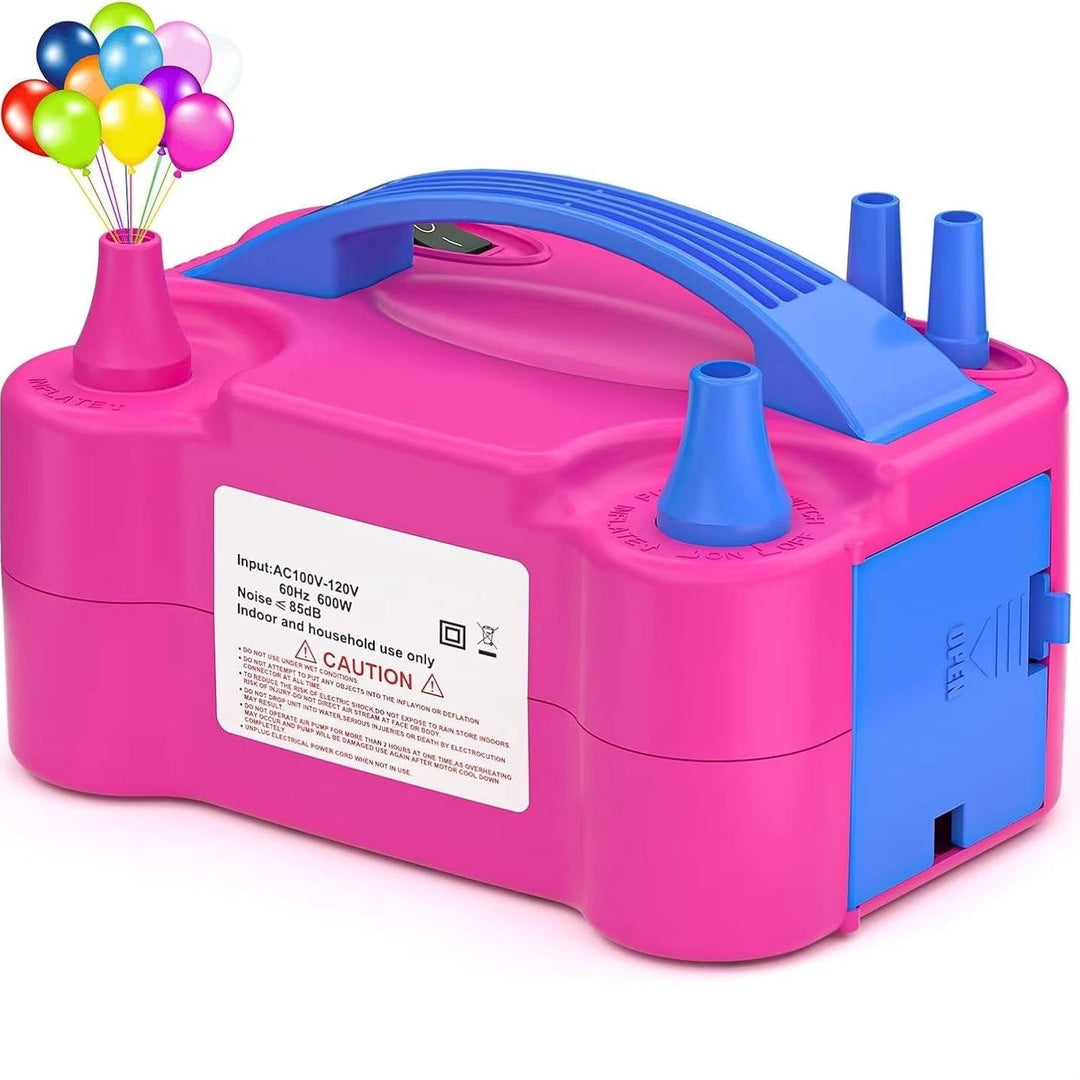 Electric Balloon Pump, Portable Dual Nozzle Inflator 600W for Party Decorations