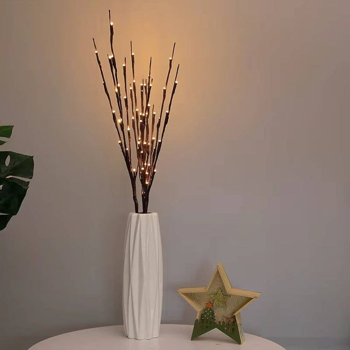 3 Pack USB Powered Prelit Twig Lights, 60 LED Decorative Branch Lights for Vases and Indoor Home Decor (Warm Glow)