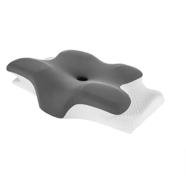 Cervical Memory Foam Neck Pillow, Ergonomic Cooling Support for Side and Back Sleepers with Adjustable Ice Silk Case