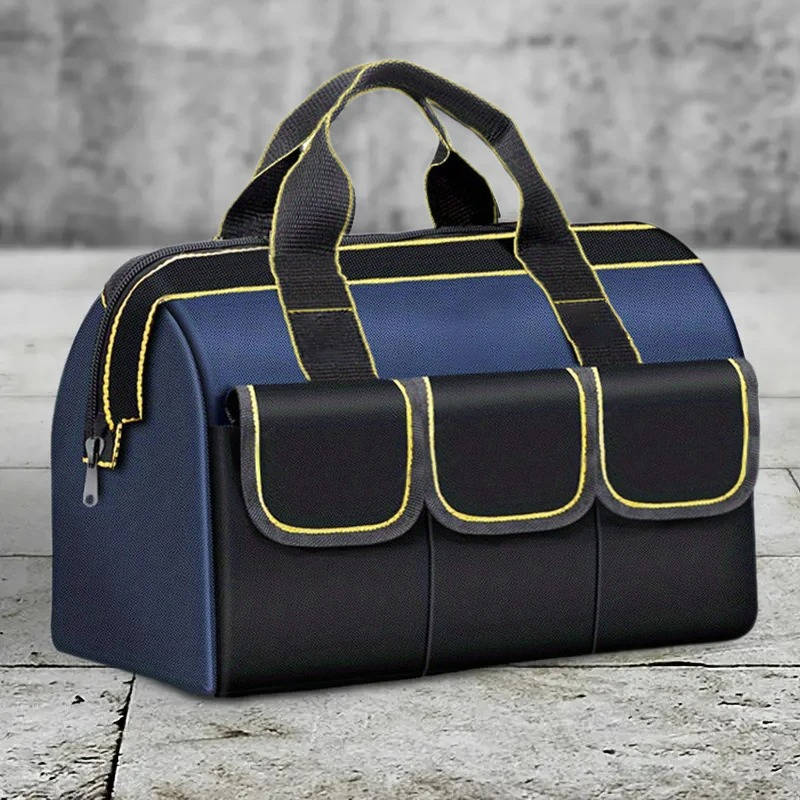 Heavy Duty Tool Bag with Wide Mouth and Waterproof Base