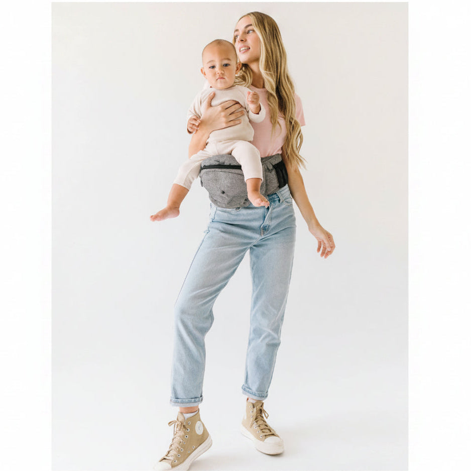 Hip Seat Baby Carrier, Lightweight Toddler Carrier with Storage for Babies Up to 45 lbs