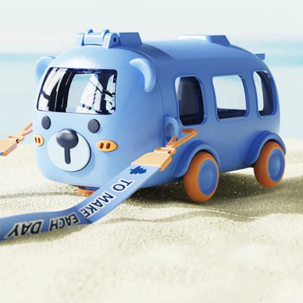Cartoon Toy Bus Water Bottle