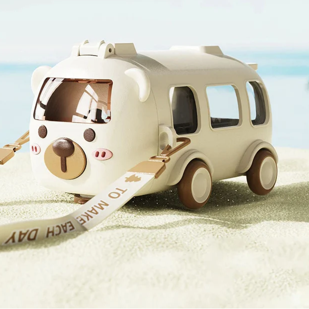 Cartoon Toy Bus Water Bottle