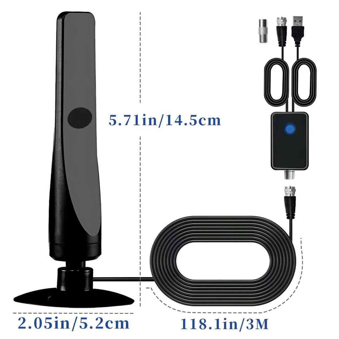 Indoor Digital TV Antenna with Signal Amplifier for Local Channels