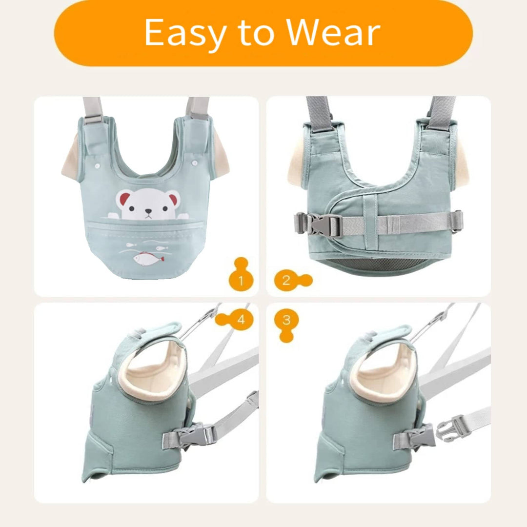 Baby Walking Harness, Adjustable Toddler Walker Assistant Belt with Detachable Crotch Support for 9 to 24 Months