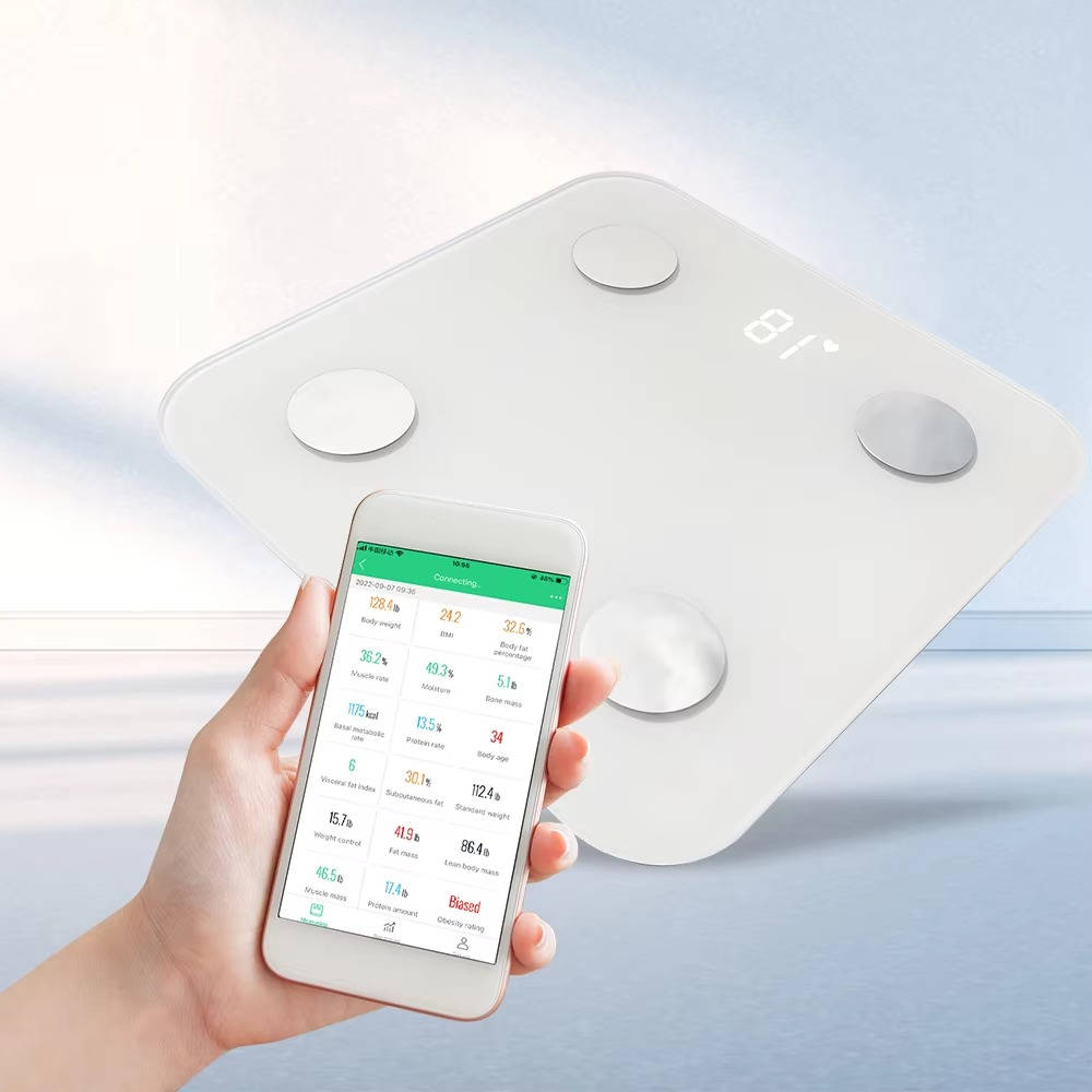 Bluetooth Smart Body Fat Scale with App and 14 Body Metrics