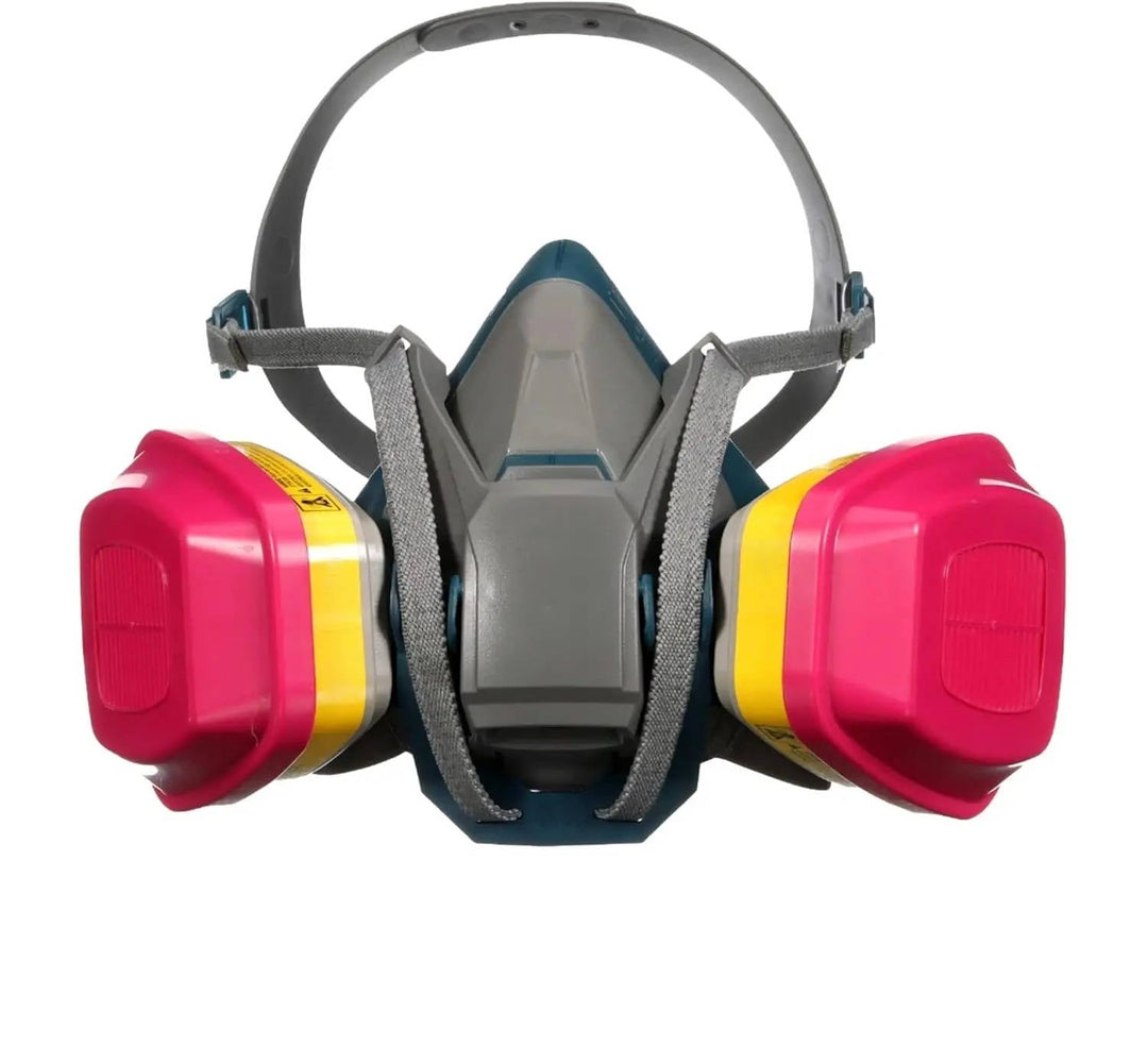 Multi-Purpose Reusable Respirator Mask with Quick Latch, NIOSH 60923 OV AG P100 Cartridge, Size Medium