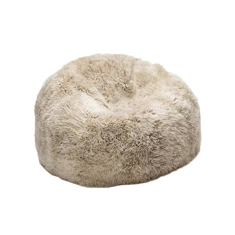 Ultra Soft Fluffy Faux Fur Bean Bag Cover, Luxurious Unfilled Pouf and Footrest for Kids and Adults, Cozy Corner Seating