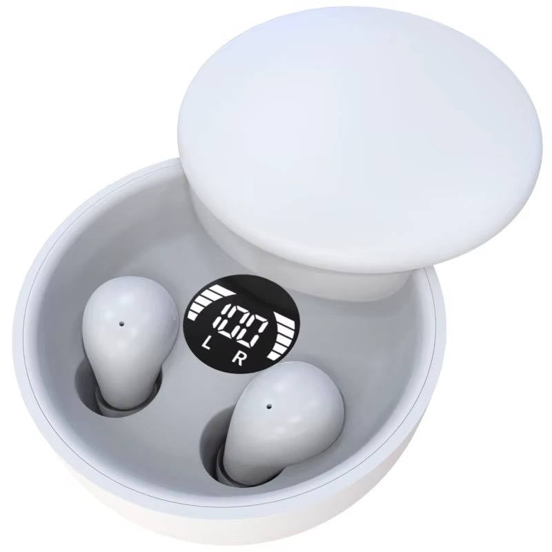 Mini Bluetooth Earbuds, Compact Discreet Wireless Headphones for Sleep and Work, Ergonomic Earphones for Small Ear Canals