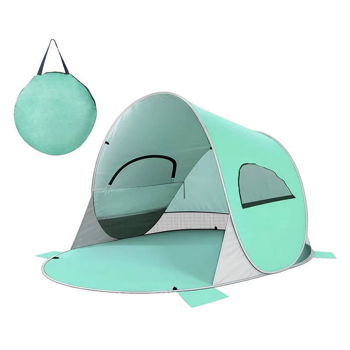 UPF 50 Plus Beach Tent Sun Shelter, Portable Folding Canopy Cabana for Camping Outdoor Indoor Playhouse