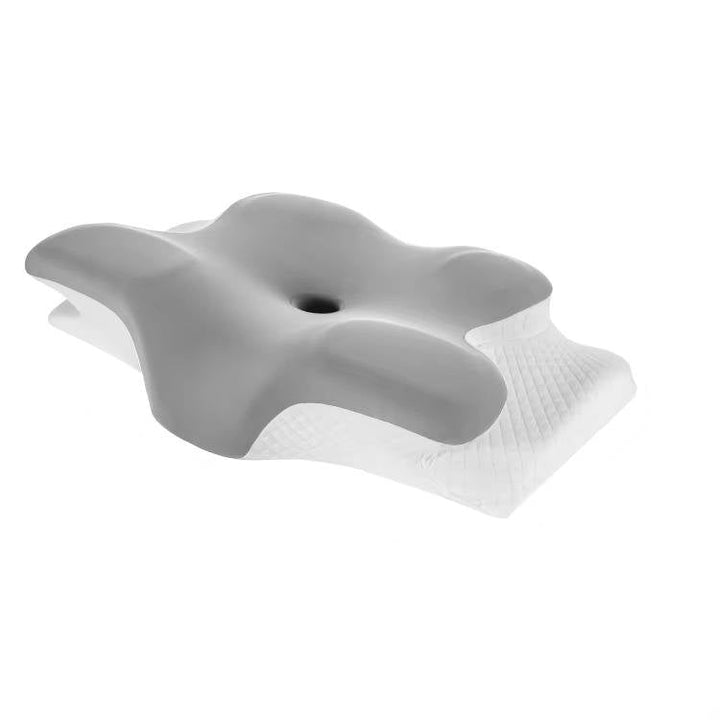 Cervical Memory Foam Neck Pillow, Ergonomic Cooling Support for Side and Back Sleepers with Adjustable Ice Silk Case