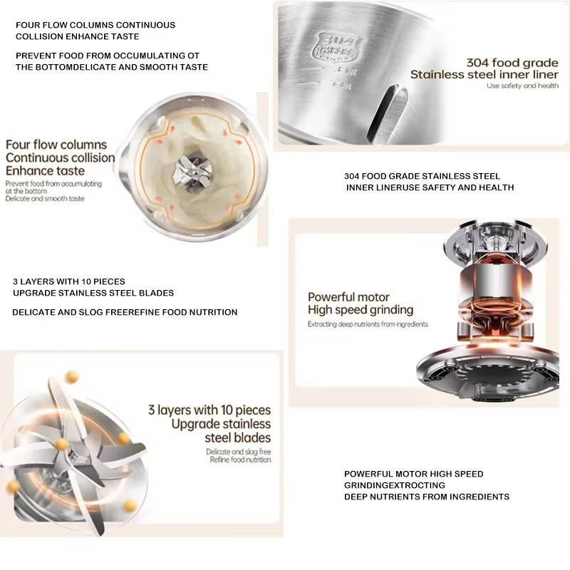 Soy Milk Maker Machine Nut Milk, Vegetable Juice and Milkshake Blender