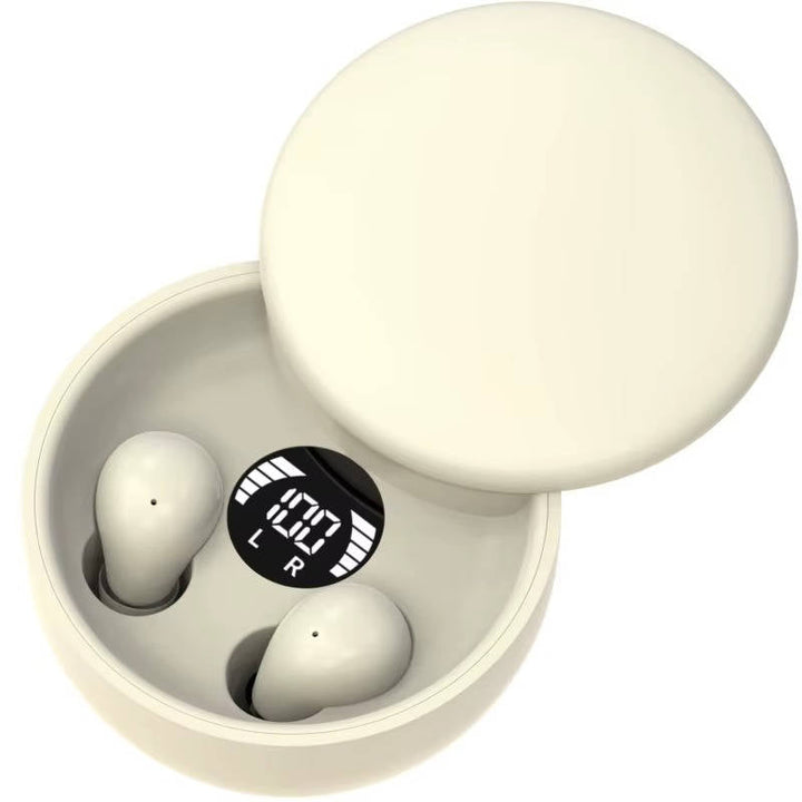 Mini Bluetooth Earbuds, Compact Discreet Wireless Headphones for Sleep and Work, Ergonomic Earphones for Small Ear Canals