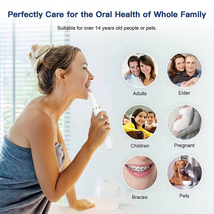Electric Dental Teeth Calculus and Tartar Remover Kit, 5 Adjustable Modes with Led Light