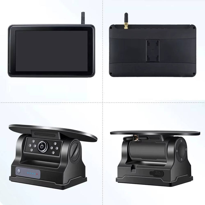 Wireless Solar Backup Camera Kit, HD 1080P 7 Monitor for RV Truck Trailer Camper