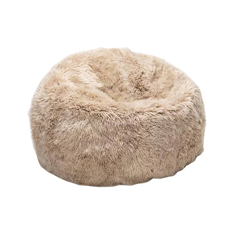 Ultra Soft Fluffy Faux Fur Bean Bag Cover, Luxurious Unfilled Pouf and Footrest for Kids and Adults, Cozy Corner Seating